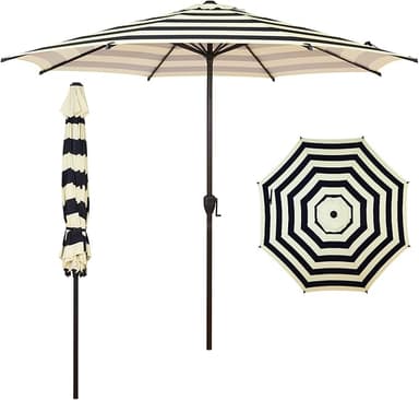 Abba Patio 9FT Lyon Outdoor Patio Umbrella with Push Button Tilt and Crank