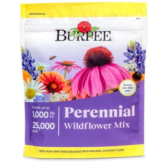 Burpee Wildflower 25,000 Bulk Seeds, 18 Varieties of Non-GMO Flower Seeds