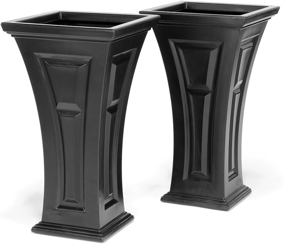 FCMP Outdoor Heritage Self-Watering Planter, Set of 2